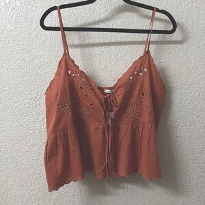 Embroidered tank top